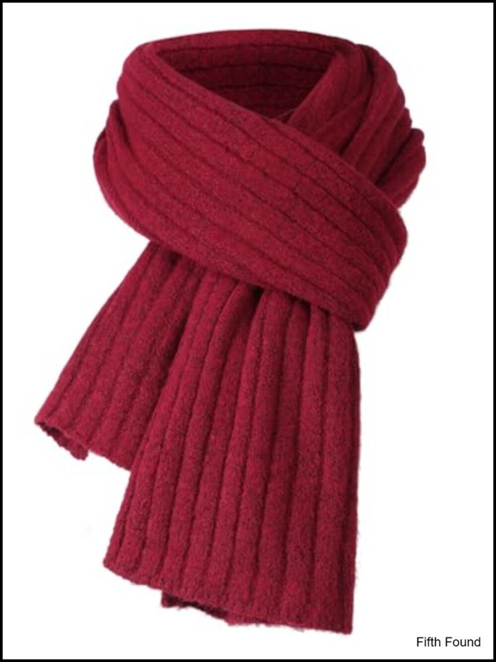Polyester Blend Winter Scarf Women Cozy Warm Knit Cold Weather Scarf